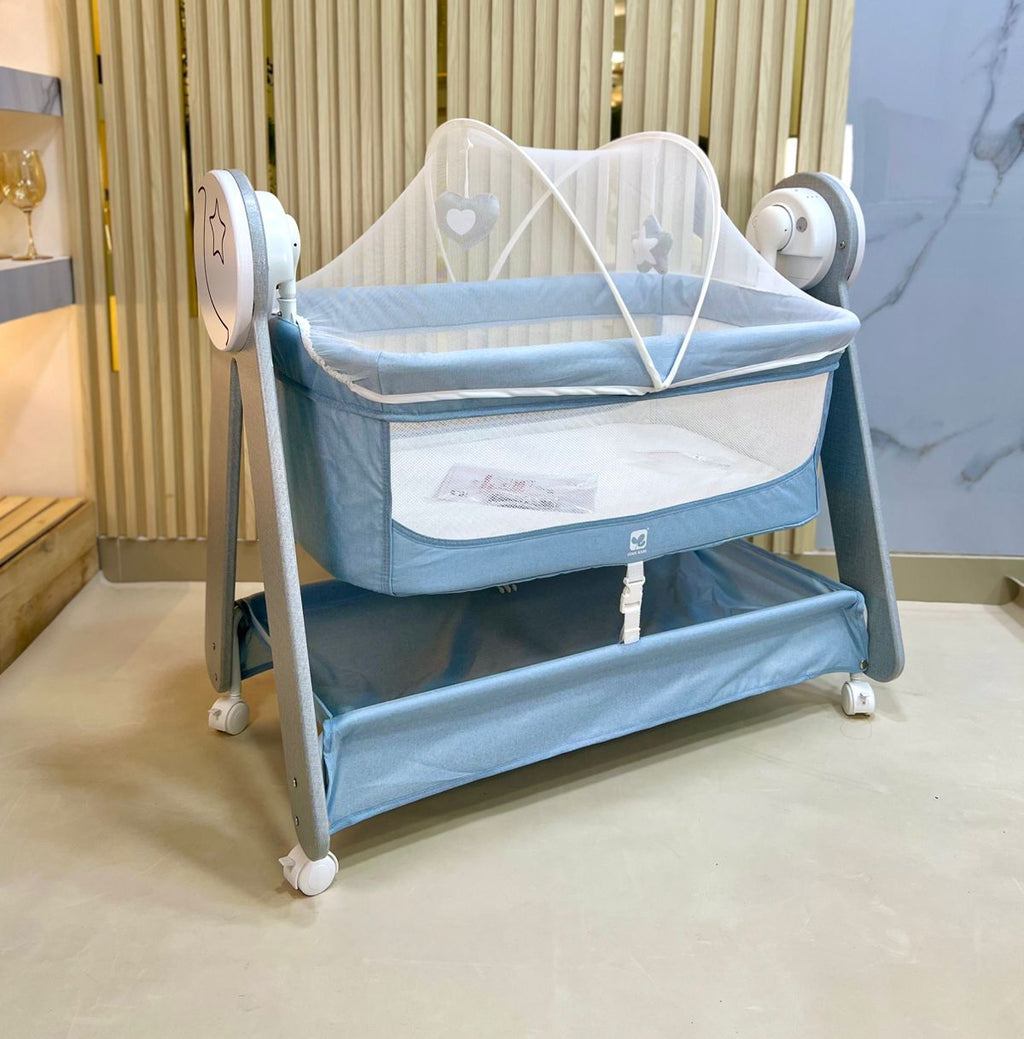 Cuna Moisés Premium con Almacenamiento y Malla Protectora