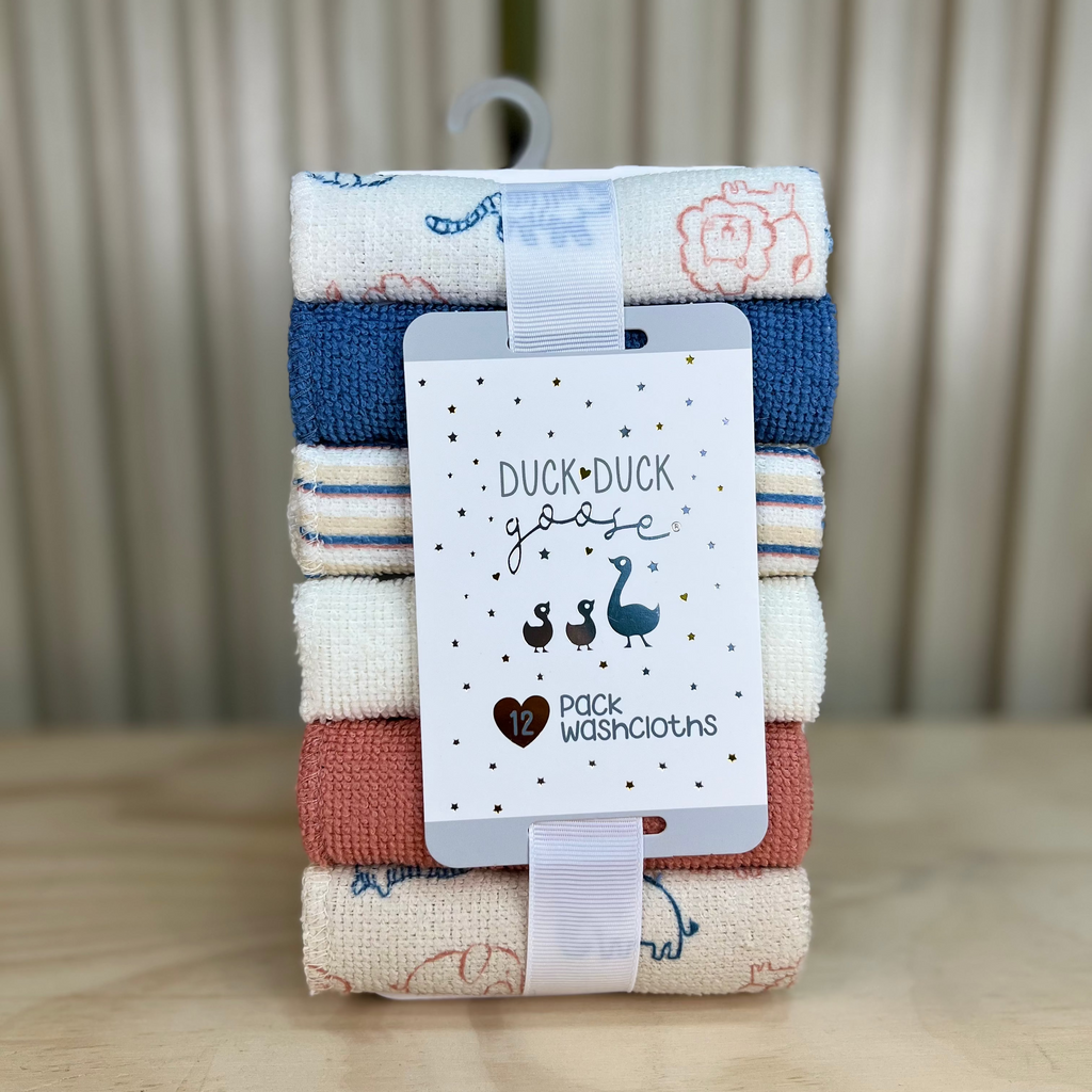 Paños Suaves para Bebé – Pack x12 Duck Duck Goose