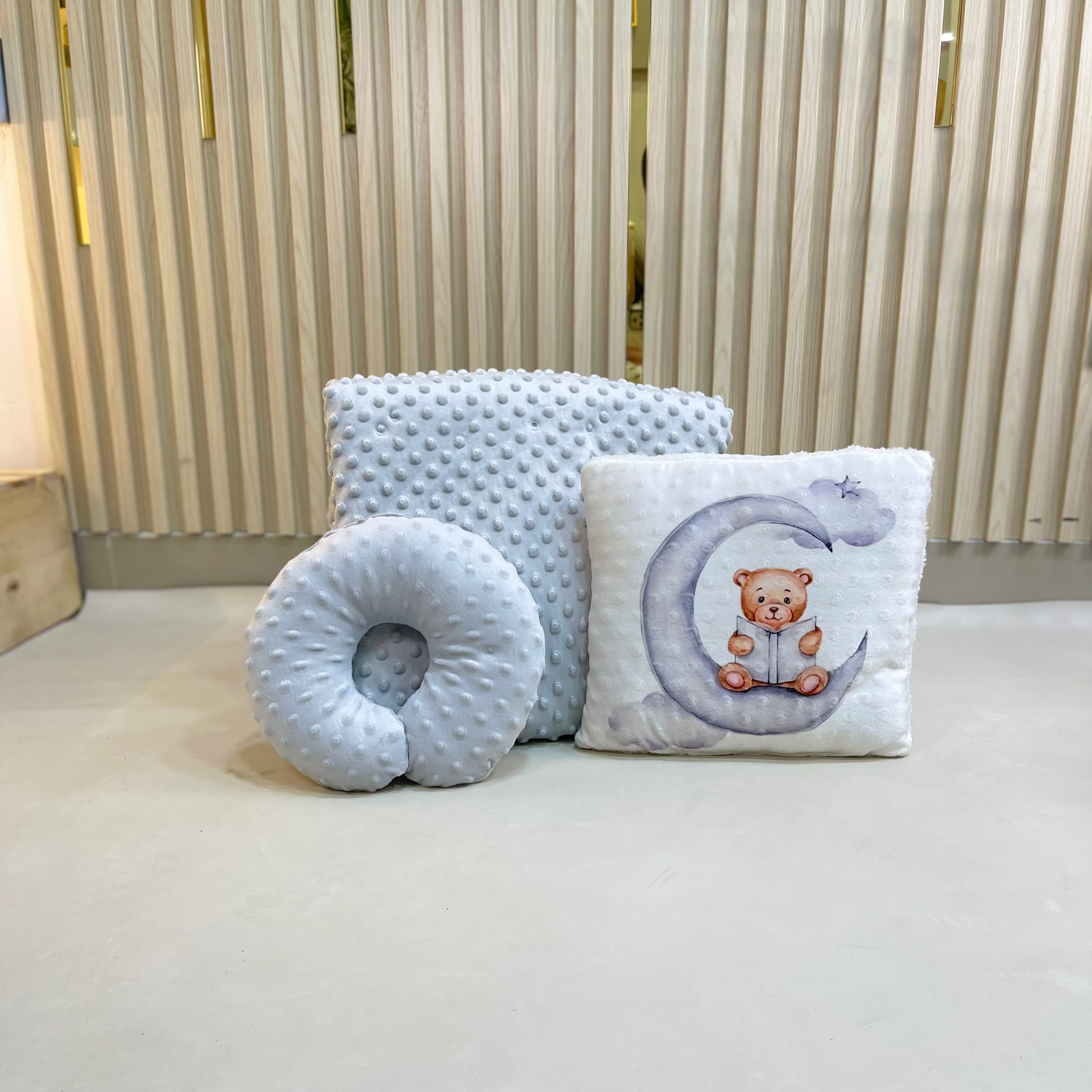 Set Cobija, Cojín y Almohada de Lactancia Bg