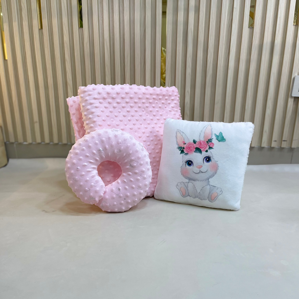 Set Cobija, Cojín y Almohada de Lactancia Bg
