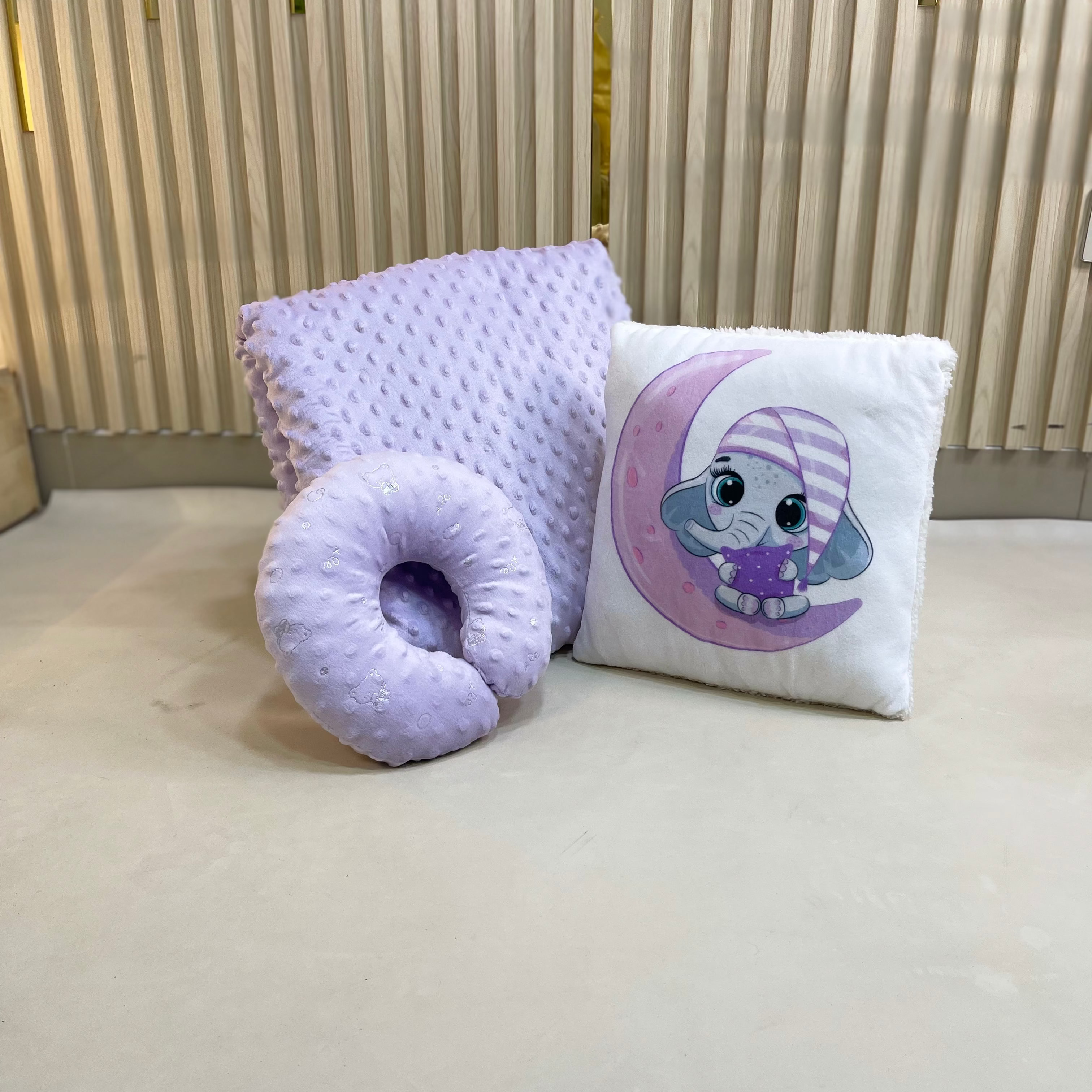 Set Cobija, Cojín y Almohada de Lactancia Bg