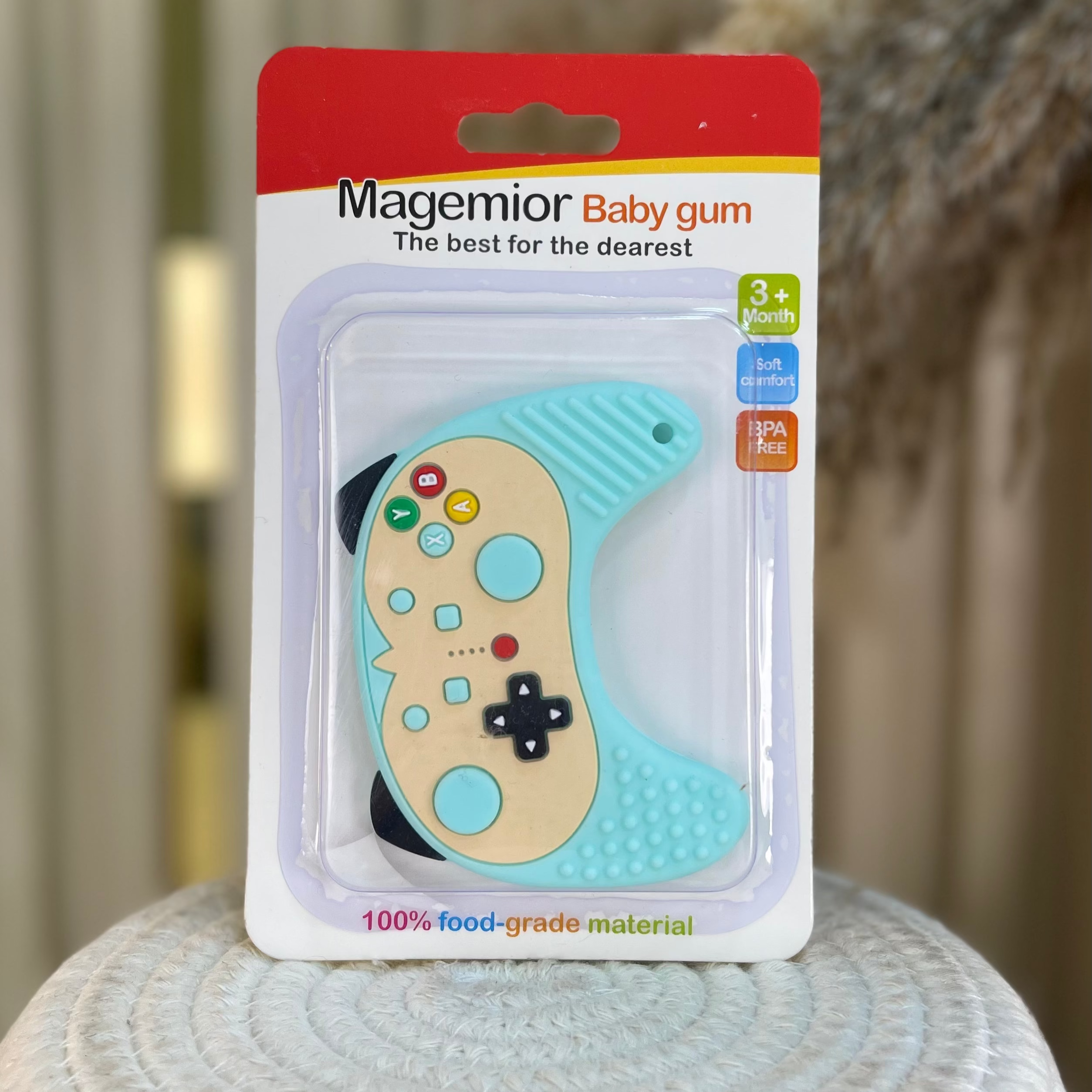 Mordedor de Silicona para Bebés - Diseño "Control de Juego"