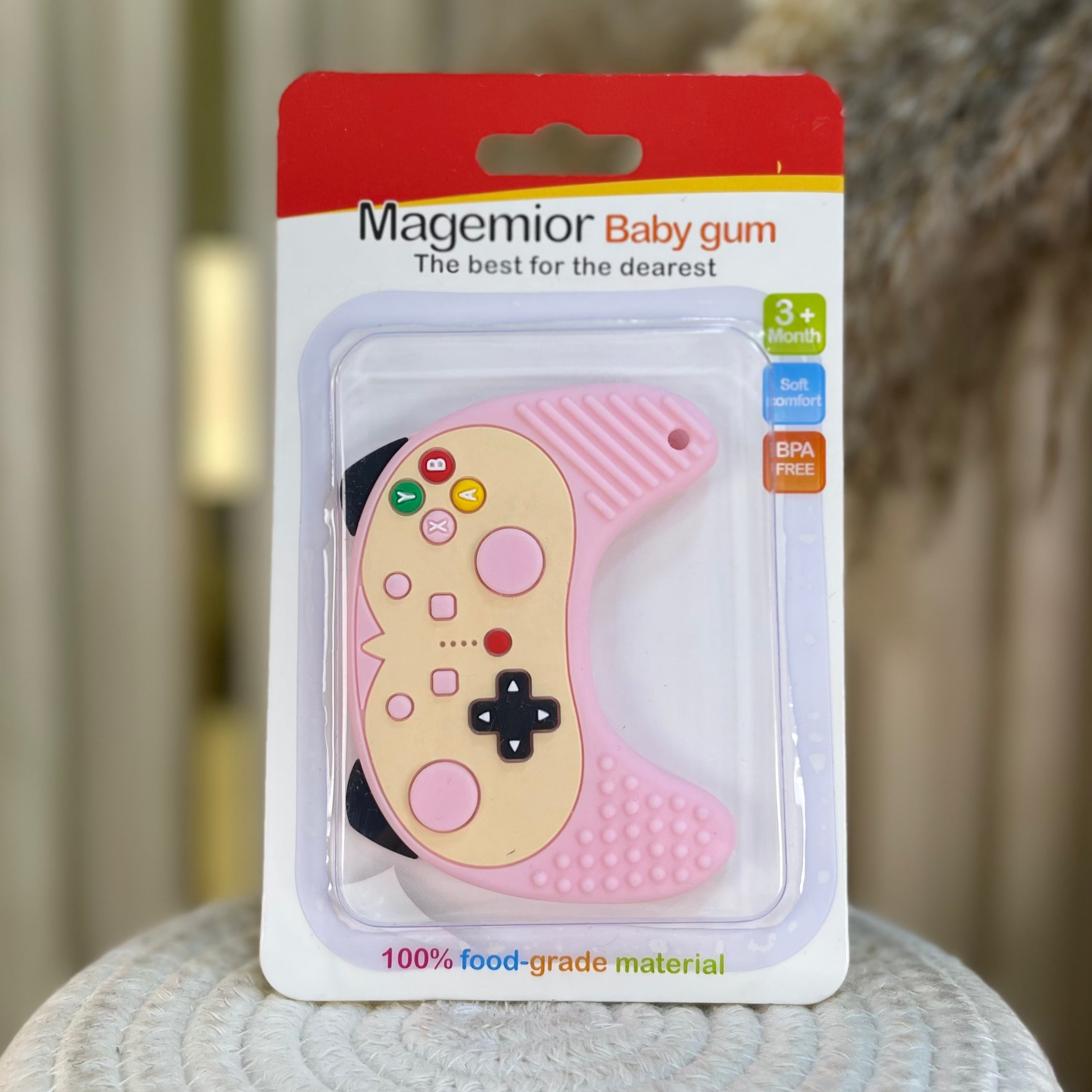 Mordedor de Silicona para Bebés - Diseño "Control de Juego"