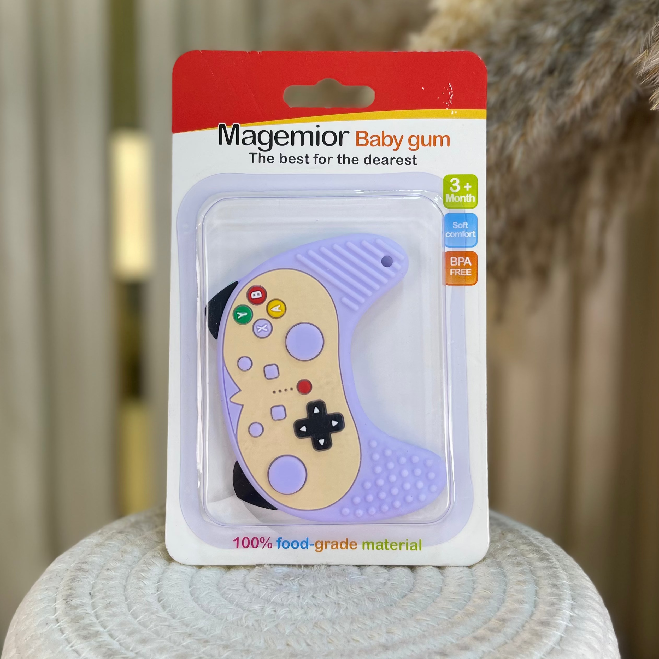 Mordedor de Silicona para Bebés - Diseño "Control de Juego"