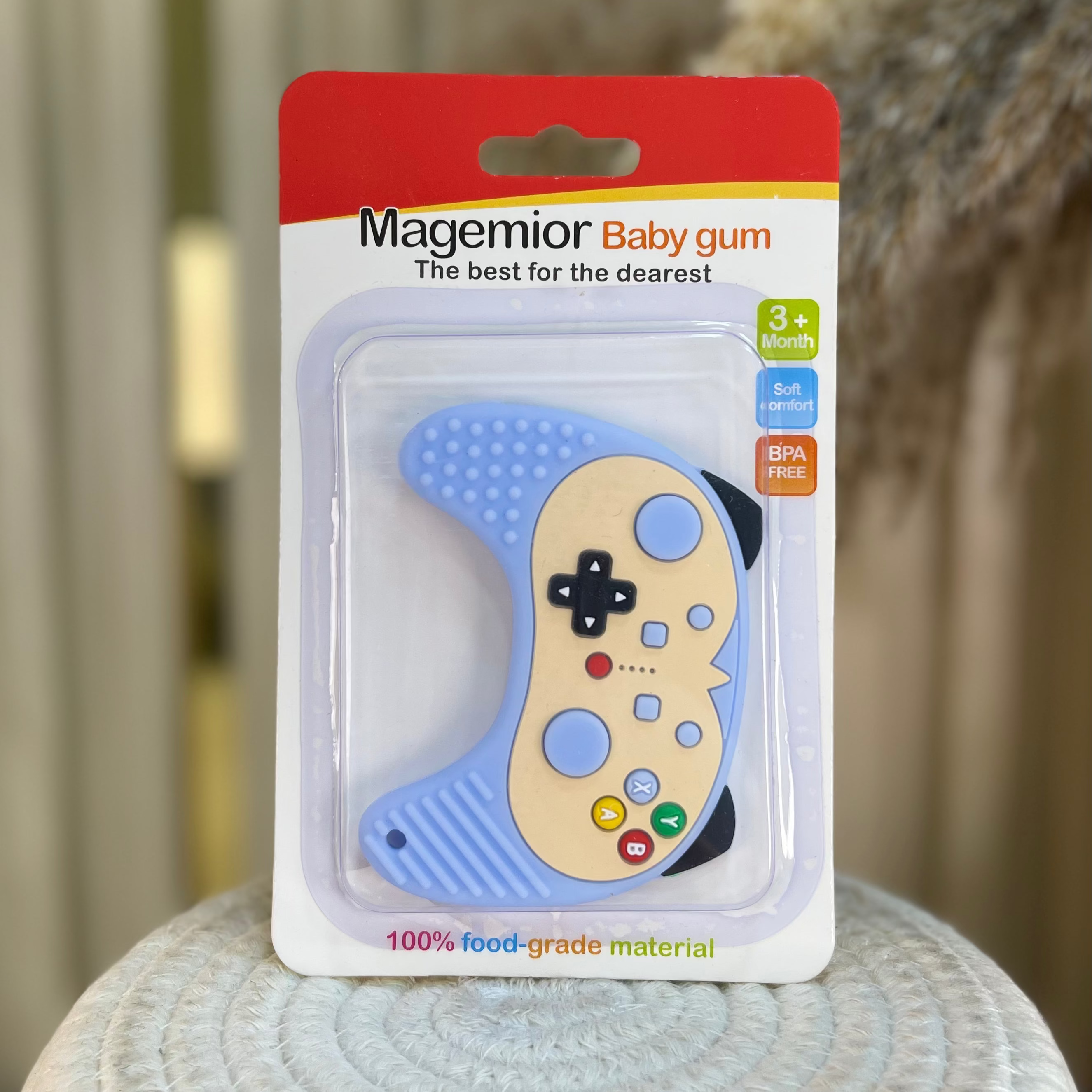 Mordedor de Silicona para Bebés - Diseño "Control de Juego"