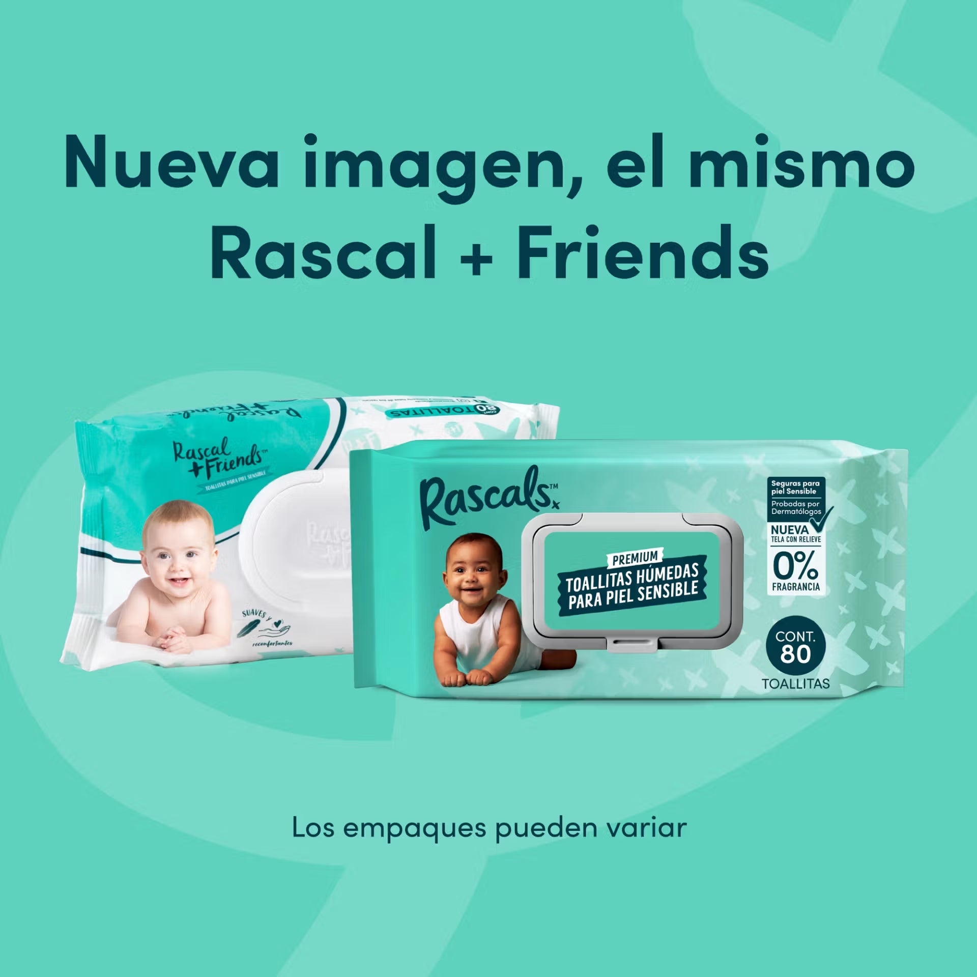 Pañitos Humedos Rascal Friends x80Und