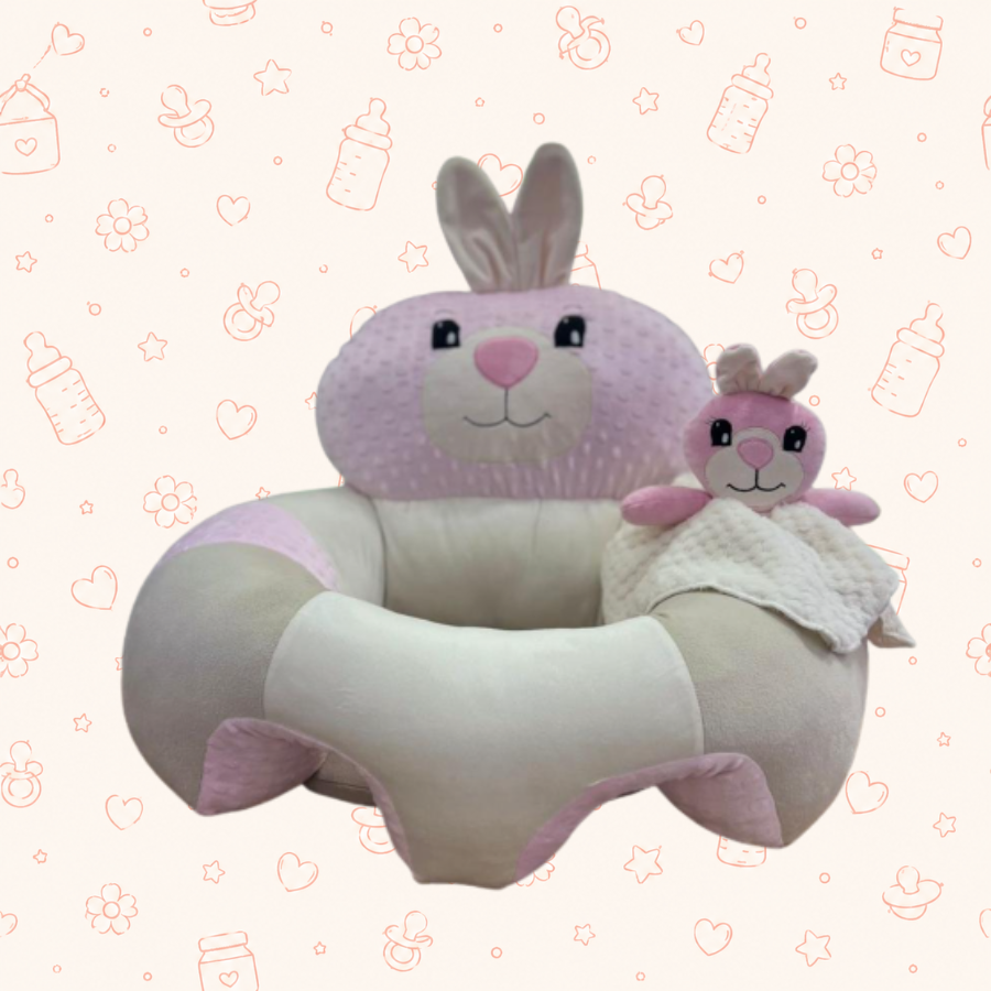 Asiento estabilizador ems pinguino rosado con beige