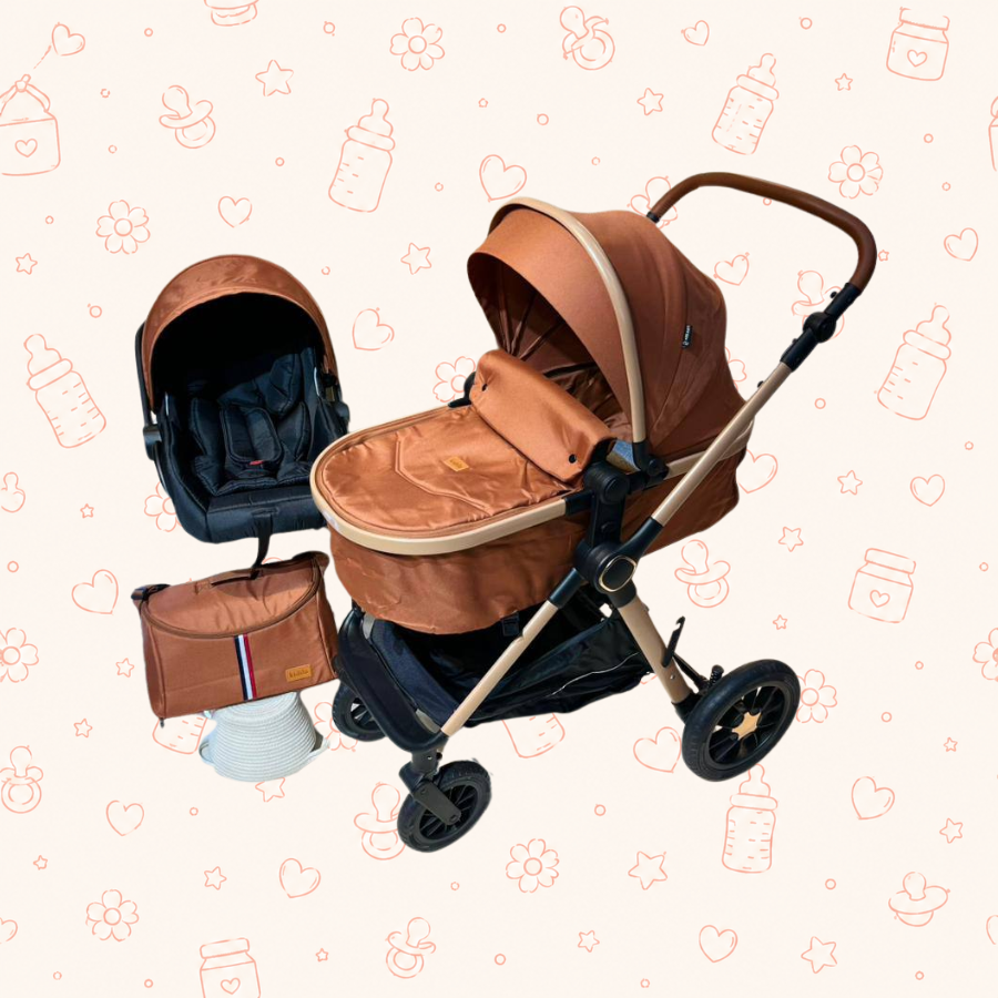 Coche 2 en 1 kidillo H2D+C marron