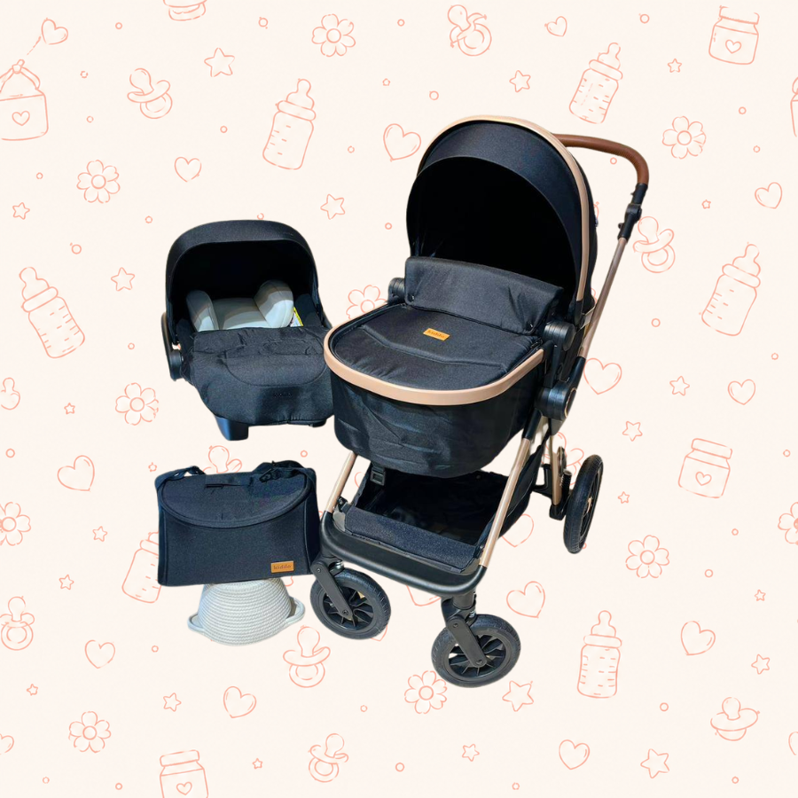 Coche 2 en 1 kidillo H2D+C negro
