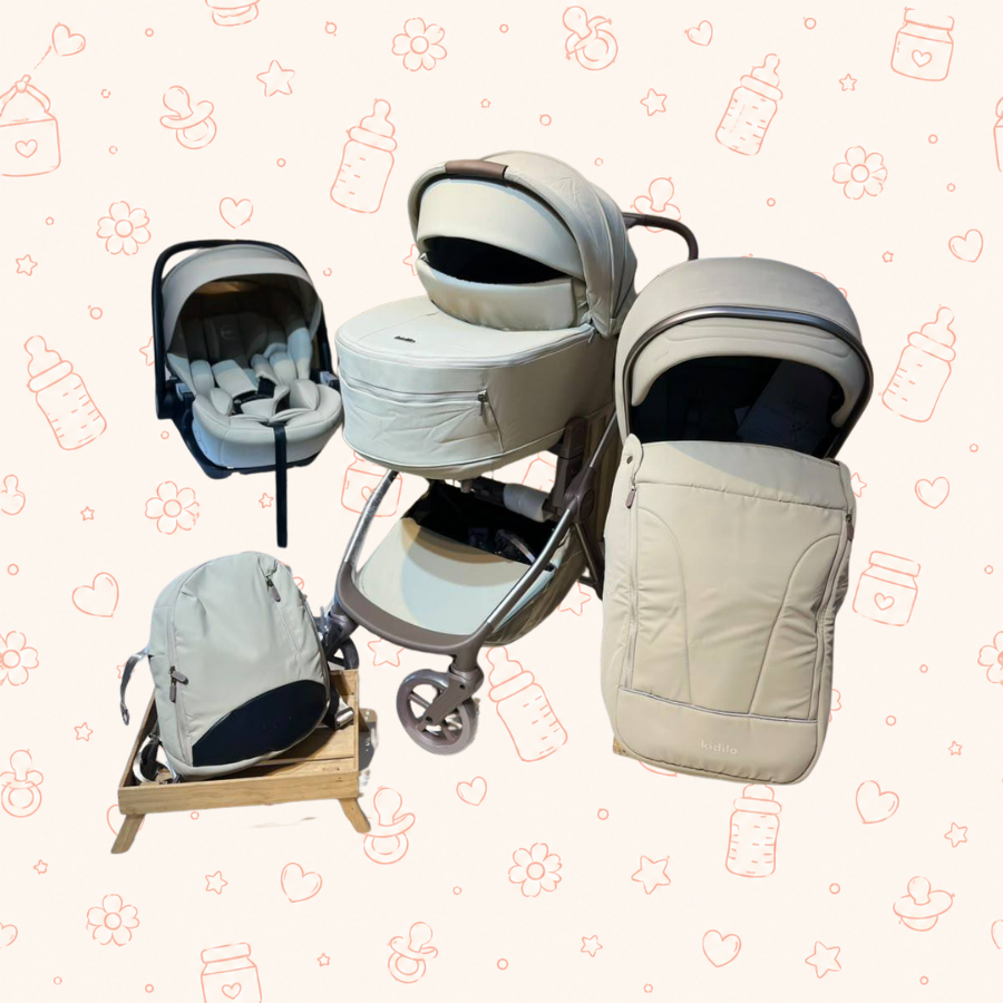 Coche 3 en 1 kidillo 767 beige