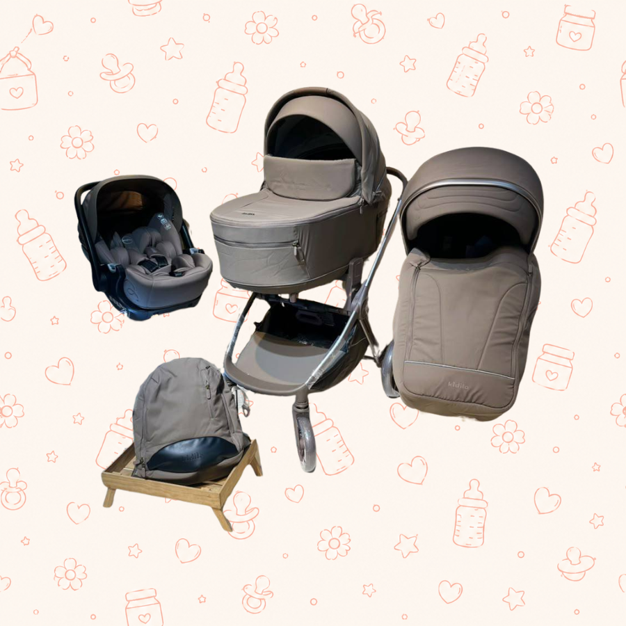 Coche 3 en 1 kidillo 767 cafe oscuro