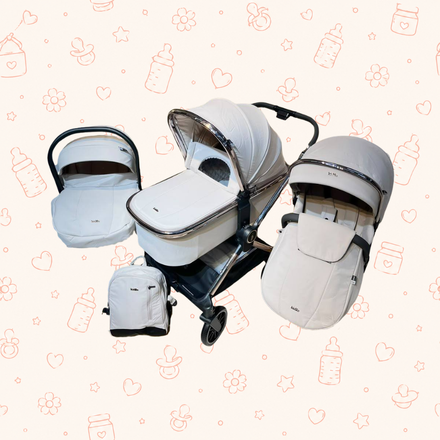 Coche 3 en 1 kidillo D908-3B1 beige