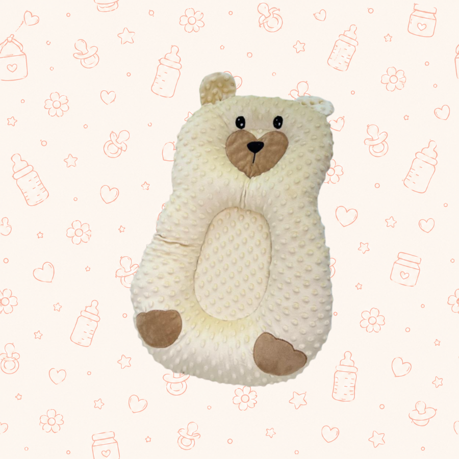 Estabilizador burbujas beige carita oso