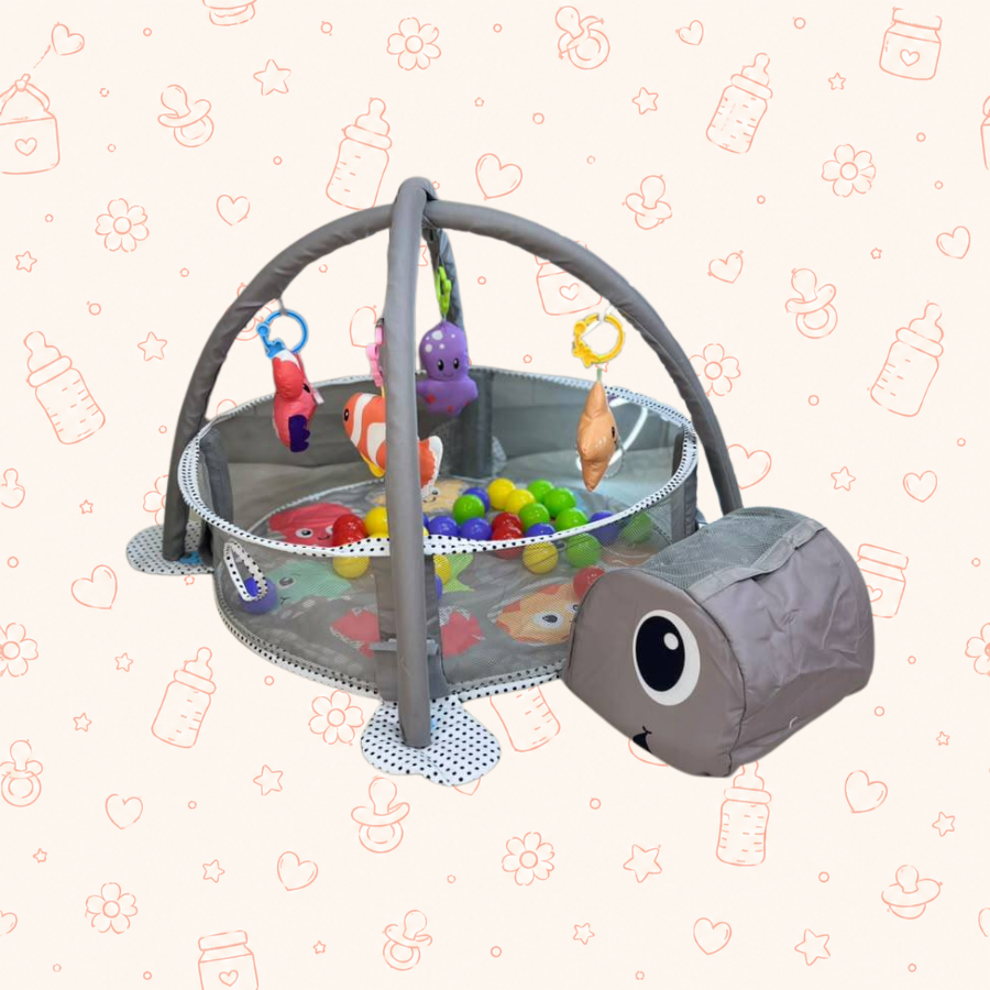 Gimnasio de pelotas tortuga gris
