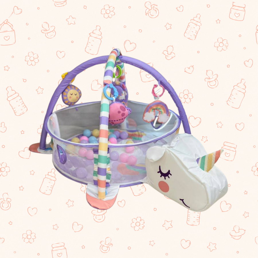 Gimnasio de pelotas unicornio