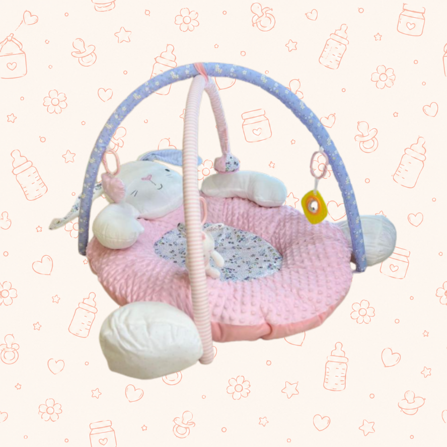 Gimnasio luxury de peluche rosado