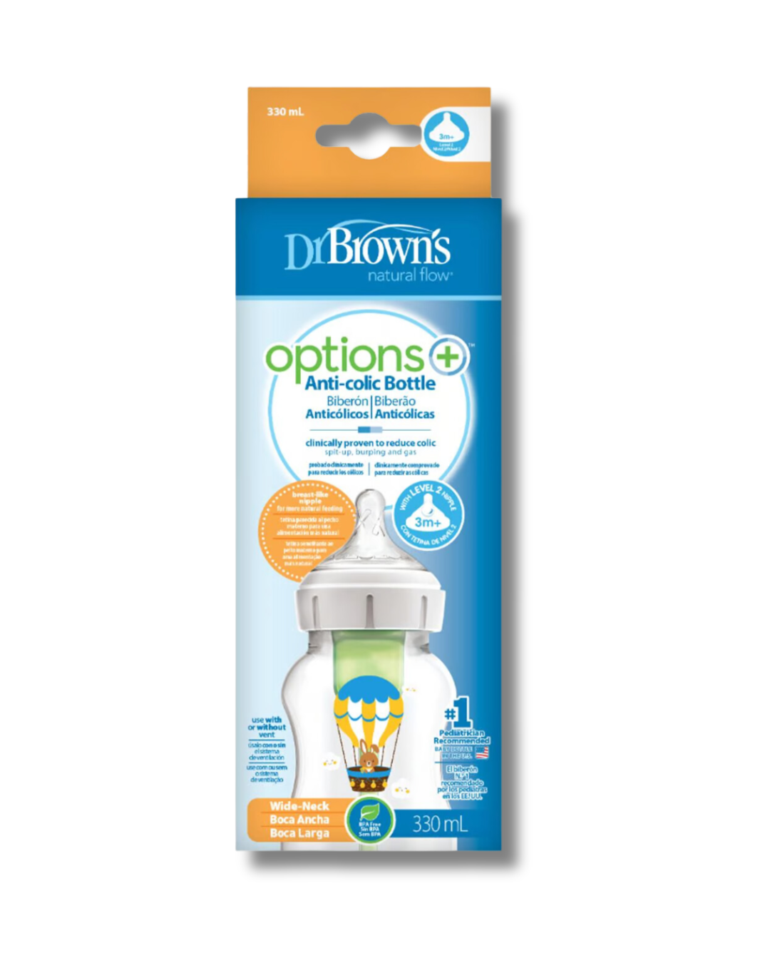 Tetero Dr. Browns 11Oz B.A Globo Ref 2575