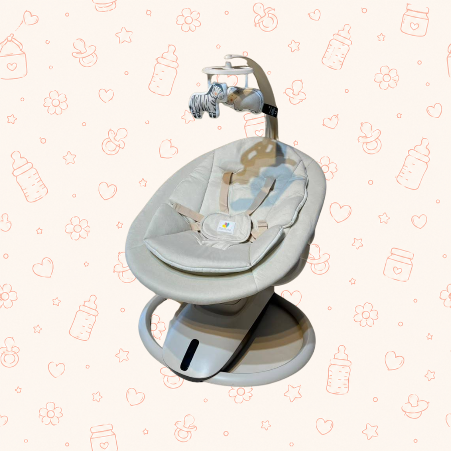 Silla mecedora electrica 09311-12 cebra beige