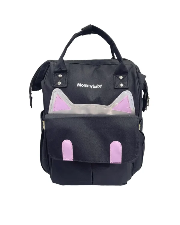 Pañalera Morral Gato Negra Babysam