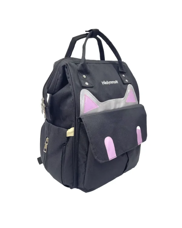 Pañalera Morral Gato Negra Babysam